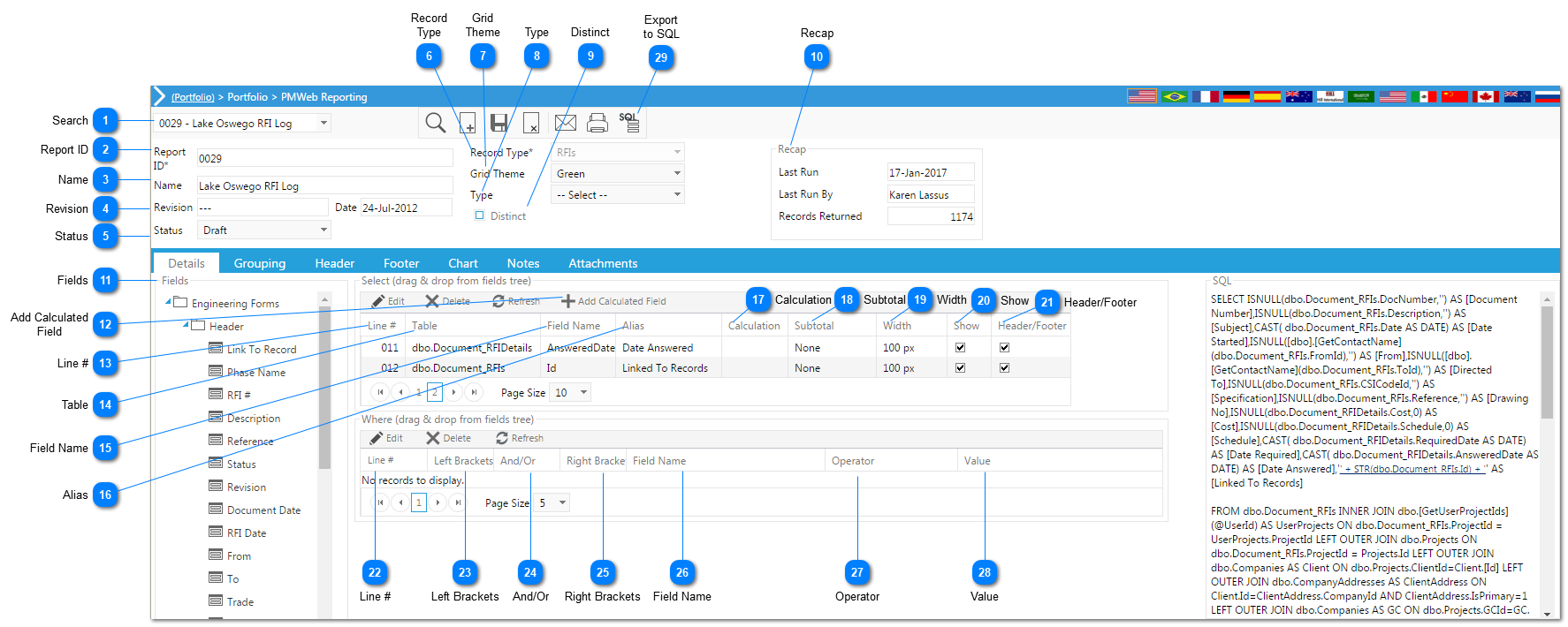 Adding/Editing Reports