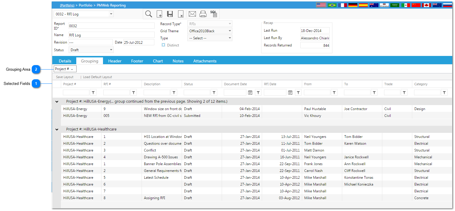 Grouping within a Report