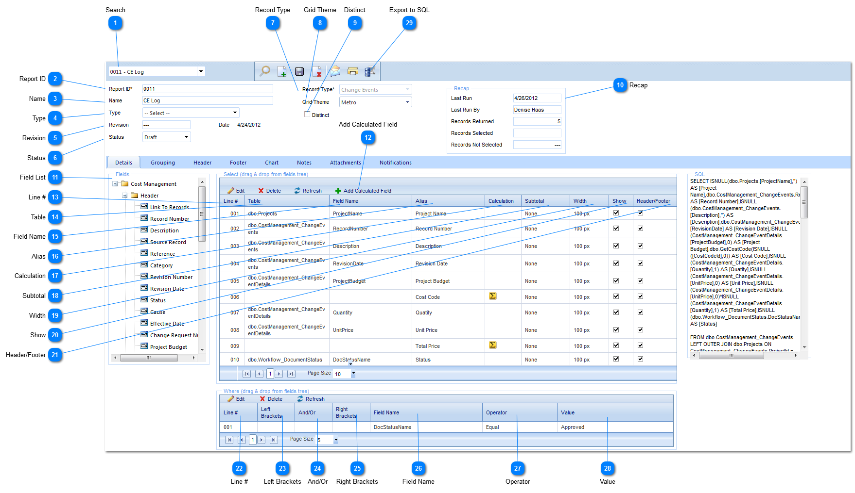 Adding/Editing Reports