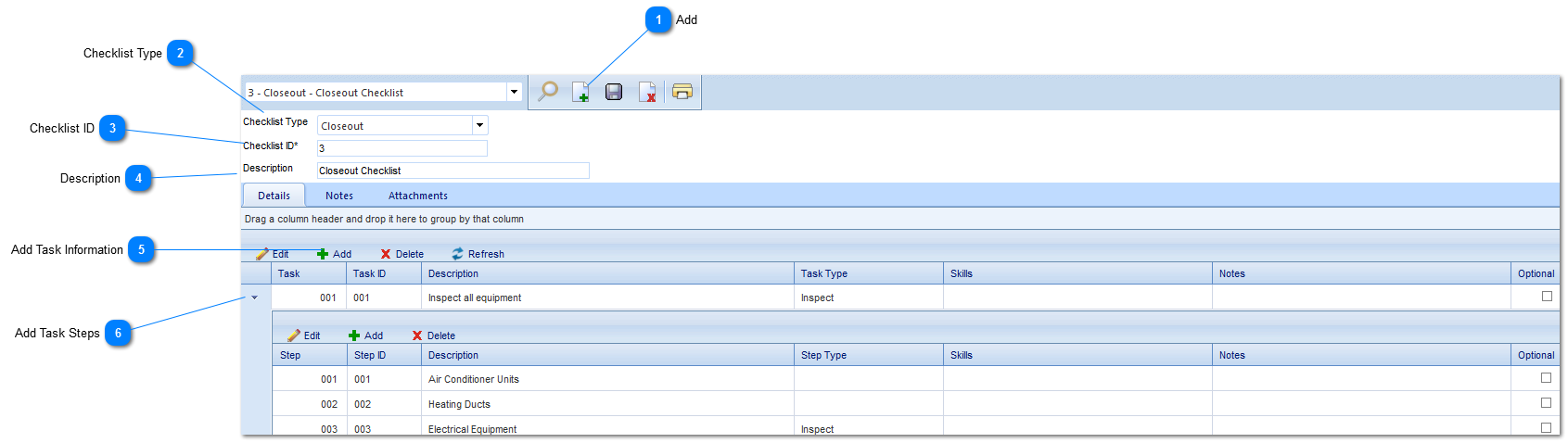 Defining Checklists