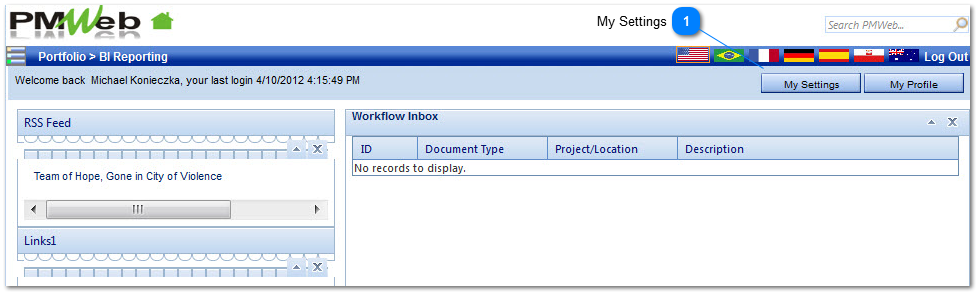 Portfolio View - BI Reporting steps to add report